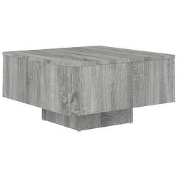 Foto van Vidaxl salontafel 60x60x31,5 cm bewerkt hout grijs sonoma eikenkleurig