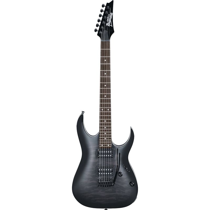 Foto van Ibanez grga120qa gio transparent black sunburst elektrische gitaar