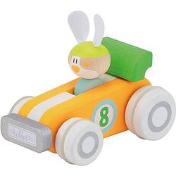 Foto van Sevi bouwpakket raceauto met konijntje 12-delig