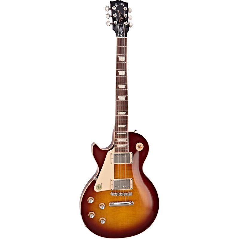 Foto van Gibson original collection les paul standard 60s lh iced tea linkshandige elektrische gitaar met koffer