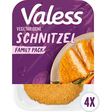 Foto van Valess vegetarische schnitzel valuepack 4 stuks 360g bij jumbo