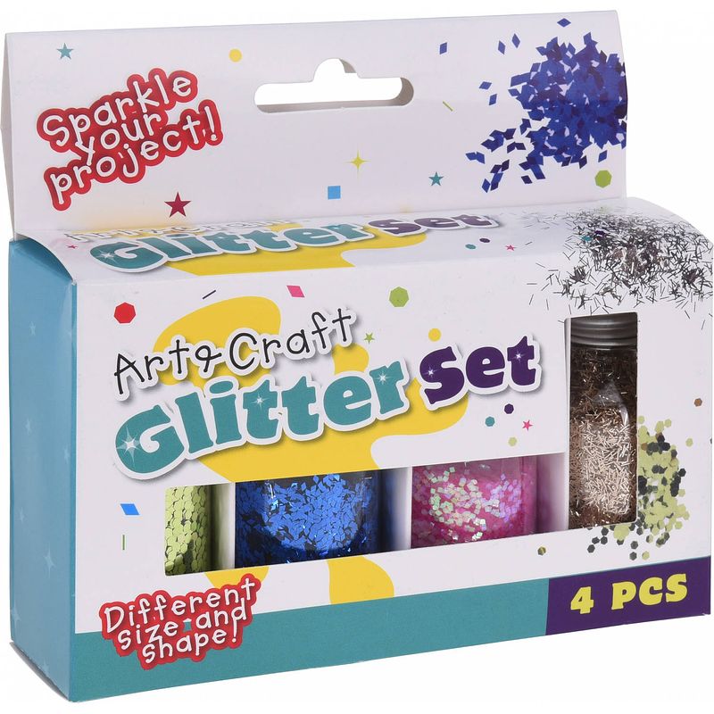 Foto van Free and easy glitterpotjes 4 stuks