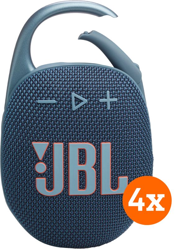 Foto van Jbl clip 5 blauw 4-pack