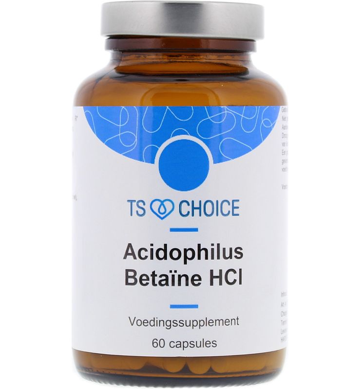 Foto van Ts choice acidophilus betaine hcl capsules