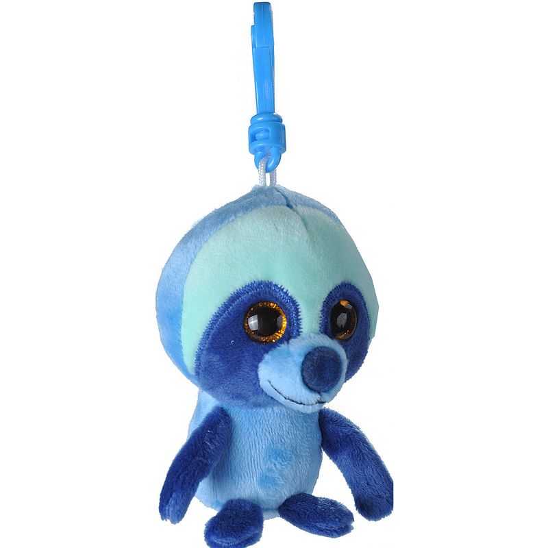 Foto van Wild republic sleutelhanger frambozengeur 10 cm pluche blauw