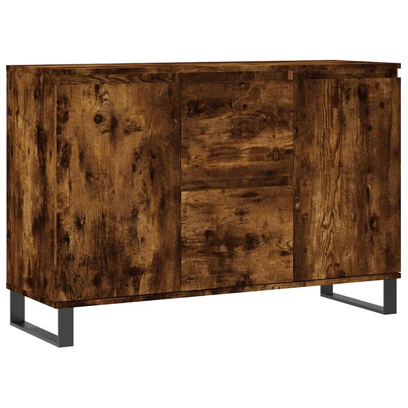 Foto van Vidaxl dressoir 104x35x70 cm bewerkt hout gerookt eikenkleurig