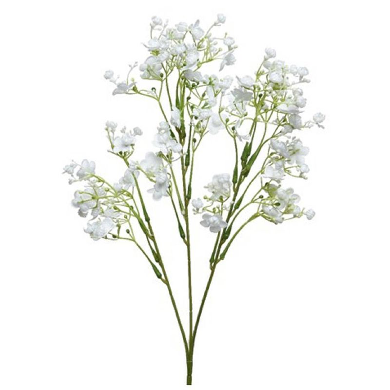 Foto van Kunstbloemen gipskruid/gypsophila takken wit 64 cm - kunstbloemen