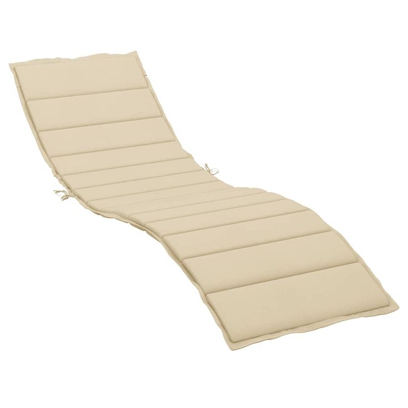 Foto van The living store ligbedkussen - oxford - 200x50x3 cm - waterafstotend ? beige