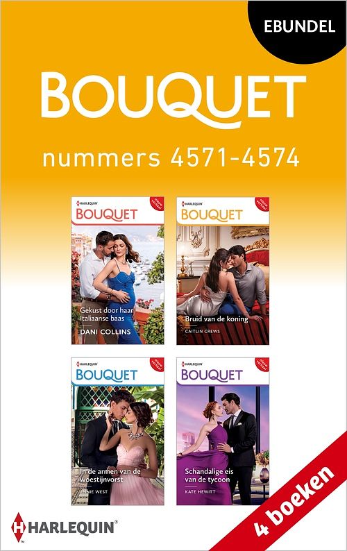 Foto van Bouquet e-bundel nummers 4571 - 4574 - dani collins, caitlin crews, annie west, kate hewitt - ebook