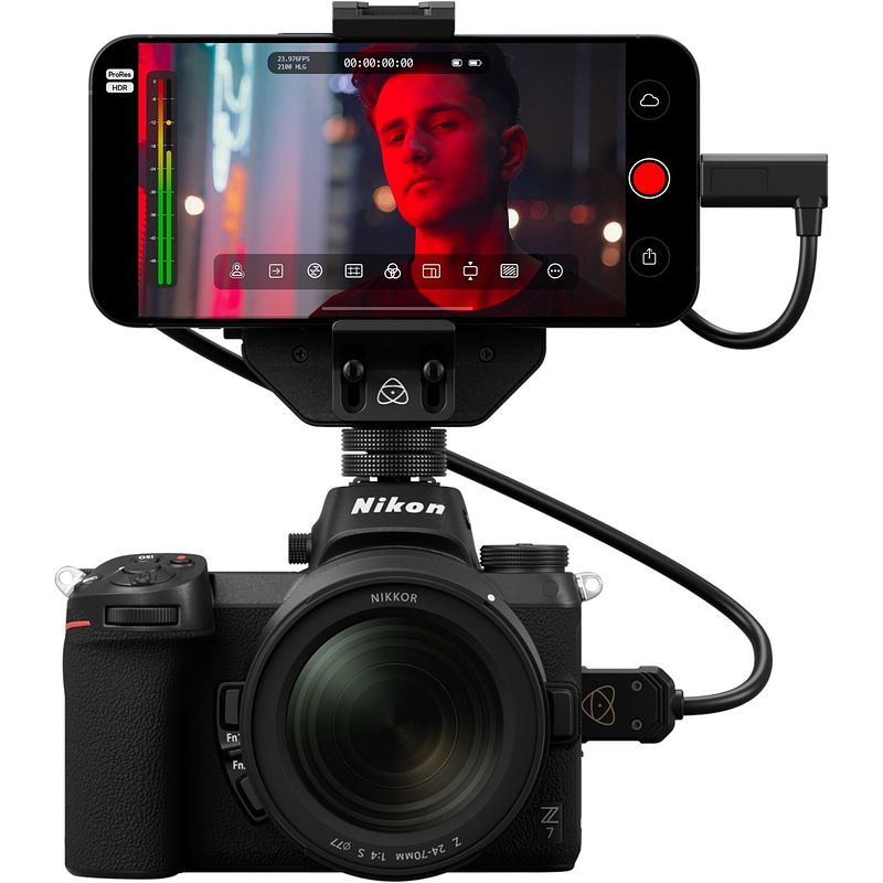 Foto van Atomos ninja phone recorder monitor voor iphone 15 pro en pro max