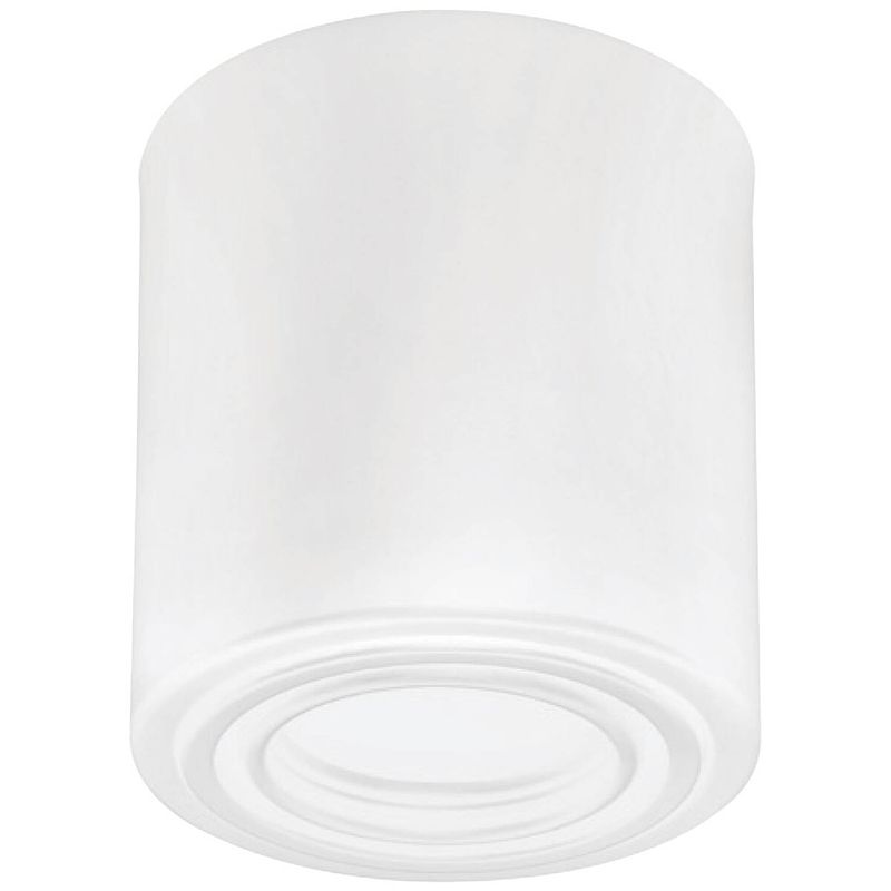 Foto van Opbouwspot gu10 - frino - opbouw rond - glans wit - aluminium - kantelbaar - ø93mm