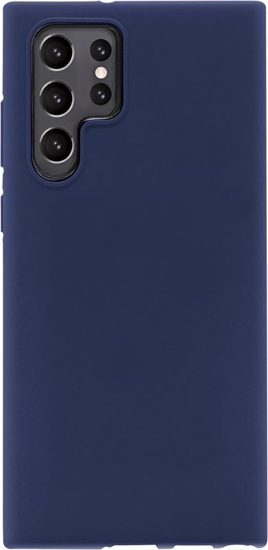 Foto van Bluebuilt soft case samsung galaxy s22 ultra back cover blauw