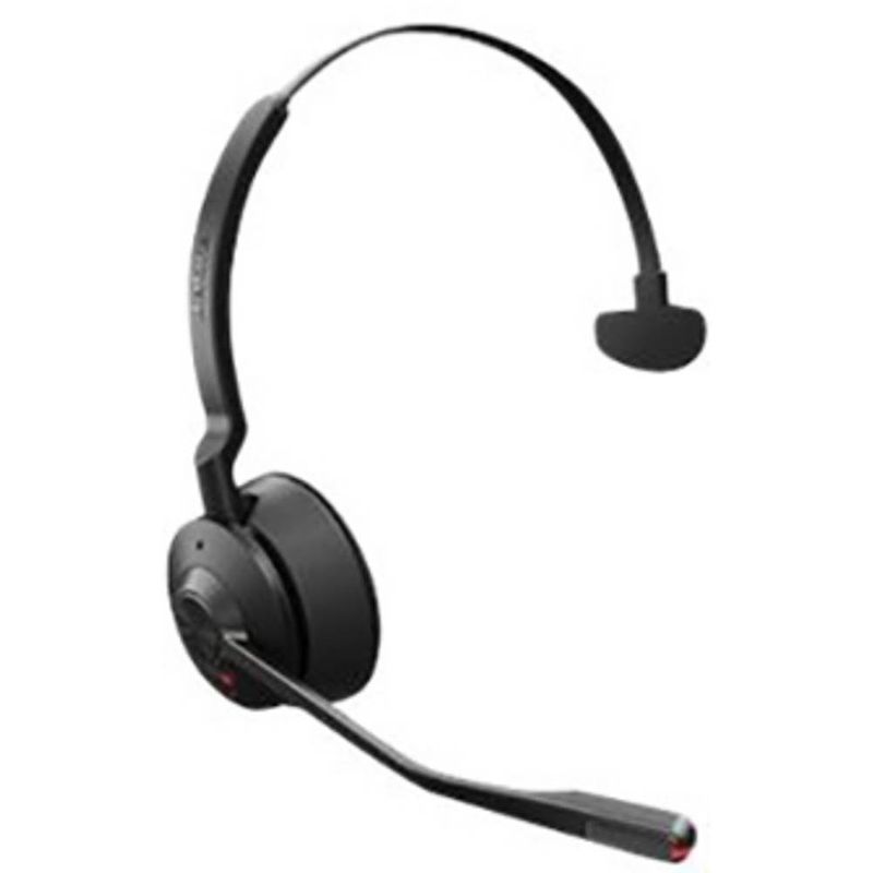 Foto van Jabra engage 55 on ear headset dect telefoon mono zwart volumeregeling, microfoon uitschakelbaar (mute), mono