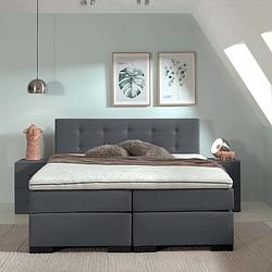 Foto van Dekbed discounter boxspringset liva 200 x 200 cm, kleur: zwart, montage: incl. montage