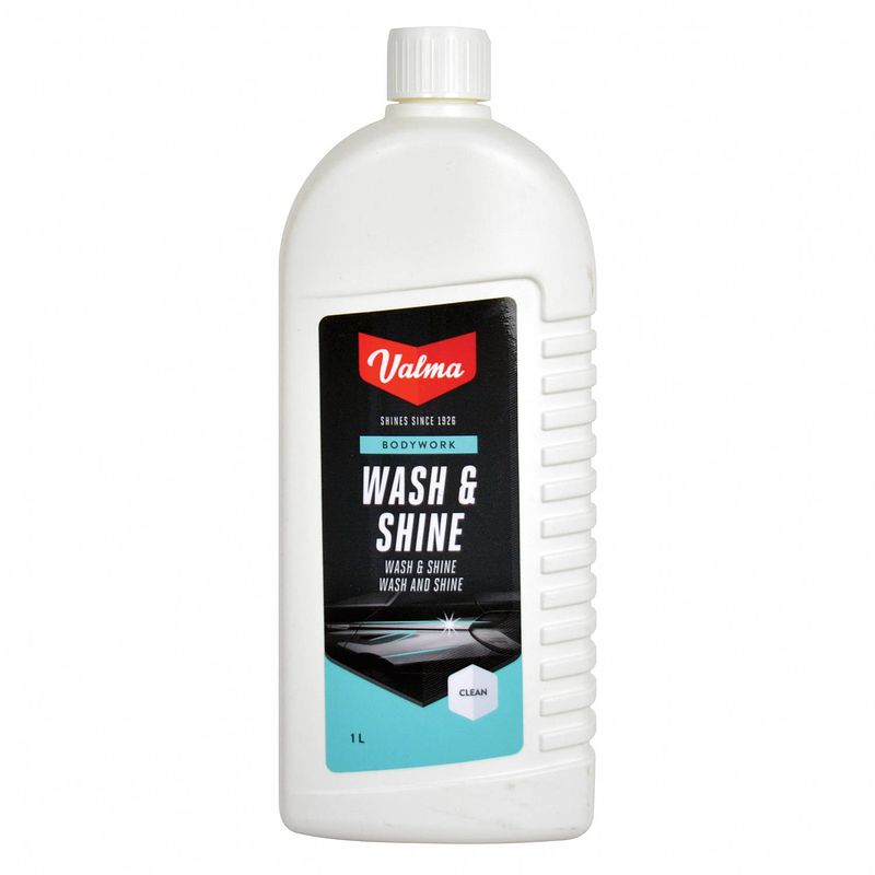 Foto van Valma s08g wash and shine shampoo 1 ltr