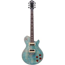 Foto van Michael kelly patriot decree coral blue elektrische gitaar met great eight mod