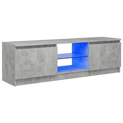 Foto van Vidaxl tv-meubel met led-verlichting 120x30x35,5 cm betongrijs