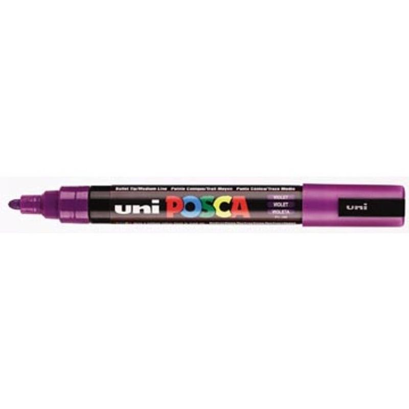 Foto van Uni-ball paint marker op waterbasis posca pc-5m paars