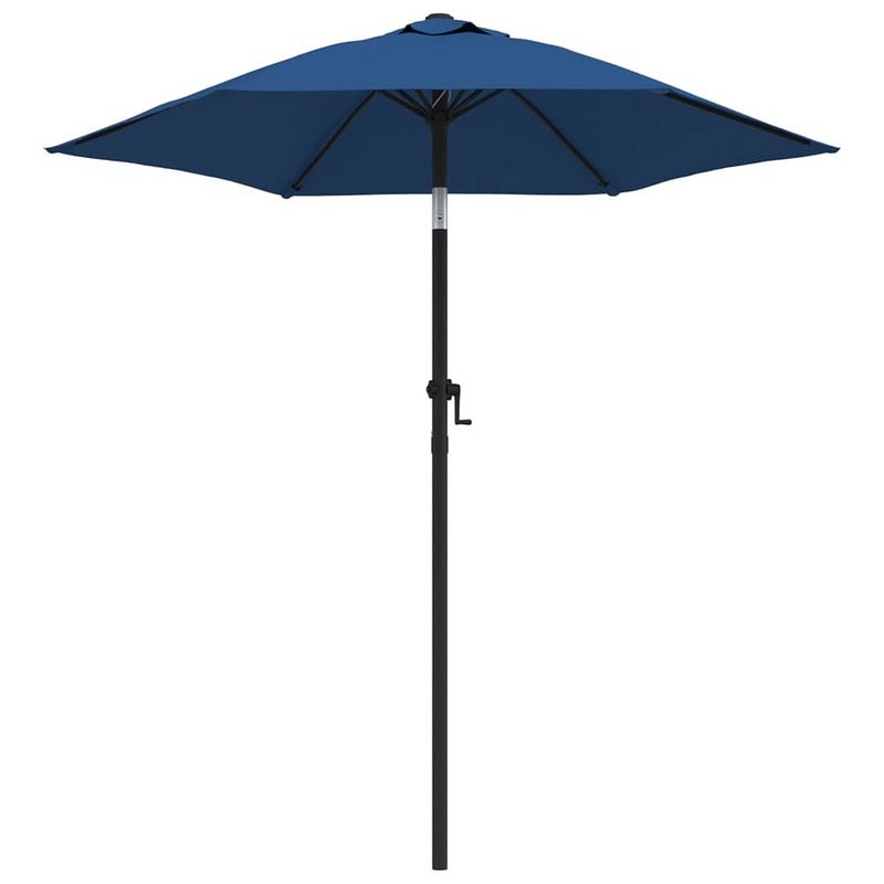 Foto van Vidaxl parasol 200x211 cm aluminium blauw