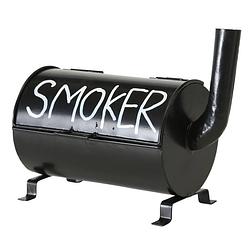 Foto van Zwarte terras asbak smoker 20 cm - asbakken