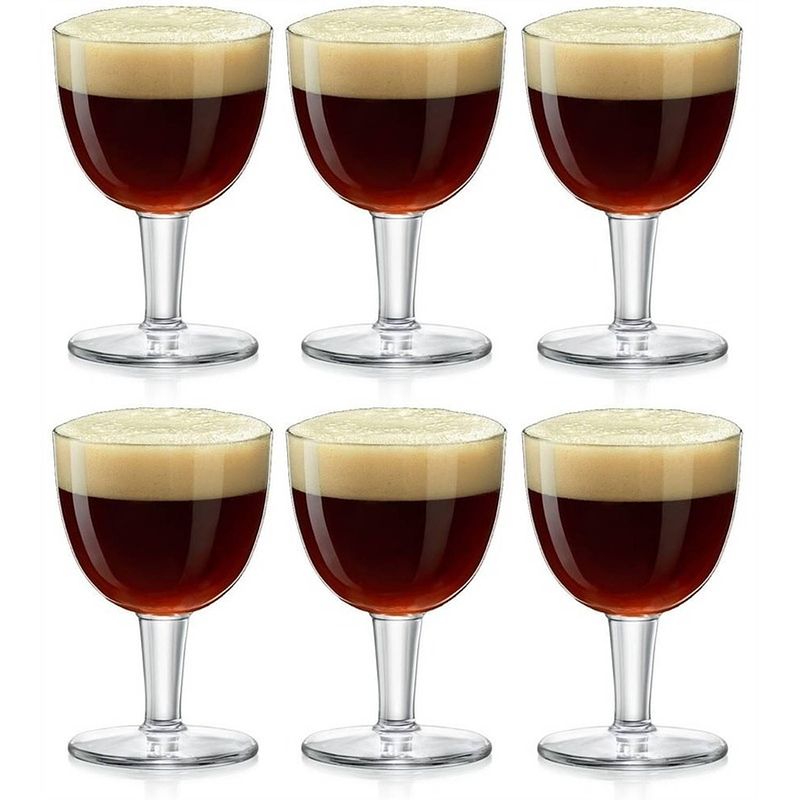 Foto van 6x abdij/abbey bierglazen speciaalbier 410 ml - bierglazen