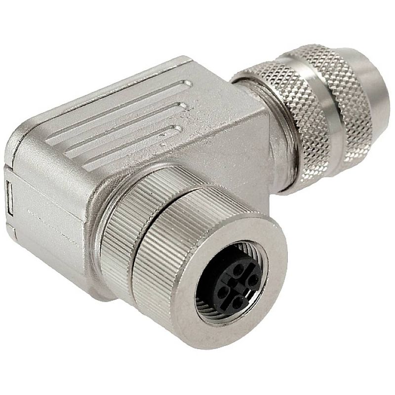 Foto van Weidmüller 1125550000 sensor/actuator connector, niet geassembleerd m12 aantal polen: 4 bus, haaks 1 stuk(s)