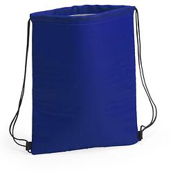 Foto van Blauwe koeltas rugzak/gymtas 32 x 42 cm met drawstring/rijgkoord - koeltas