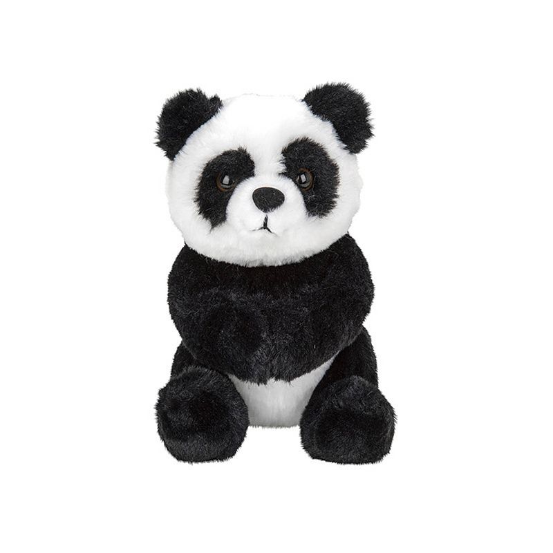 Foto van Pluche knuffel panda beer van 18 cm - knuffeldier