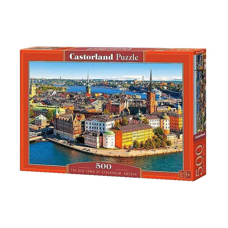 Foto van Castorland legpuzzel the old town of stockholm 500 stukjes