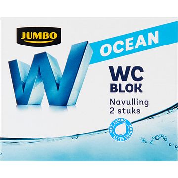 Foto van Jumbo wc blok ocean navulling 2 x 40g