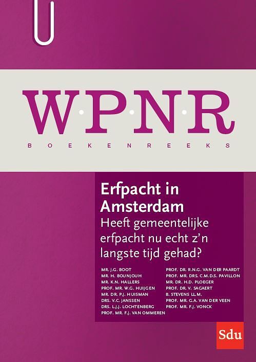 Foto van Erfpacht in amsterdam - paperback (9789012407991)