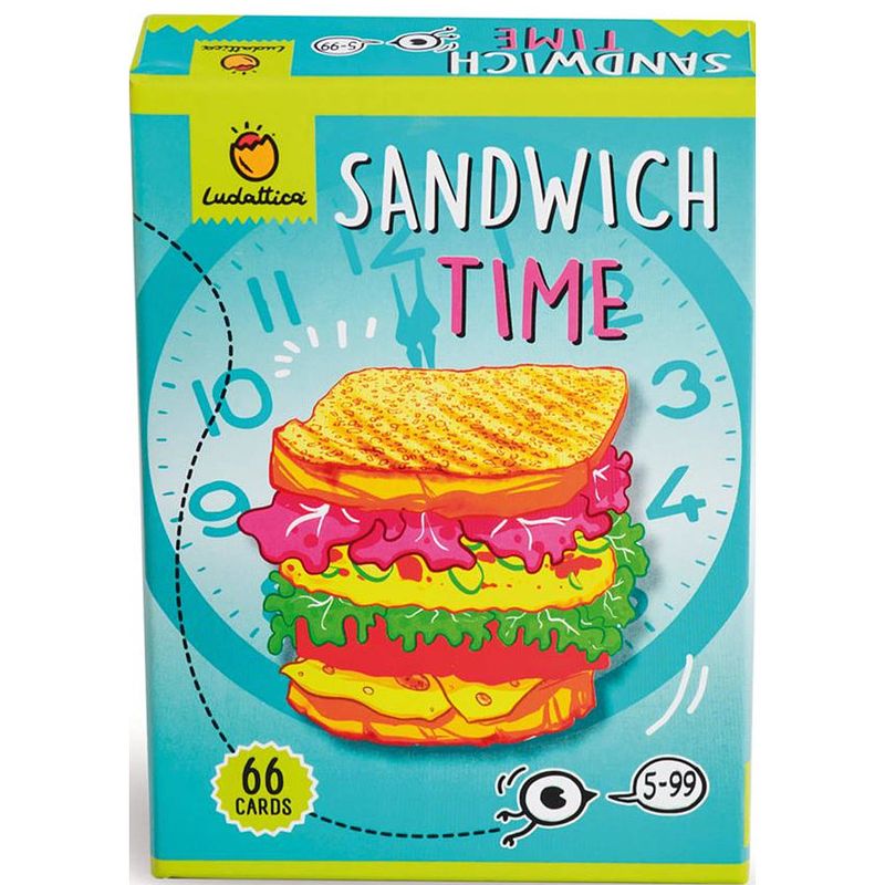 Foto van Ludattica kaartspel sandwich time junior karton 66 kaarten