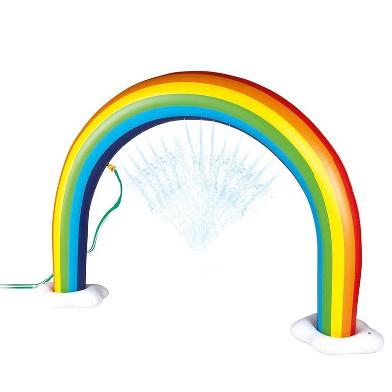 Foto van Happy people regenboogsproeier opblaasbaar 216x46x153 cm