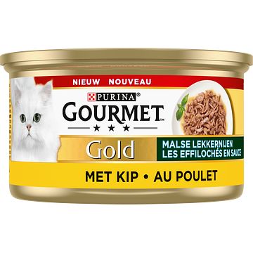 Foto van Gourmet gold kattenvoer malse lekkernijen met kip 85g bij jumbo