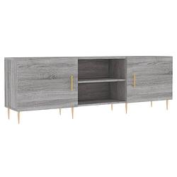 Foto van Infiori tv-meubel 150x30x50 cm bewerkt hout grijs sonoma eikenkleurig