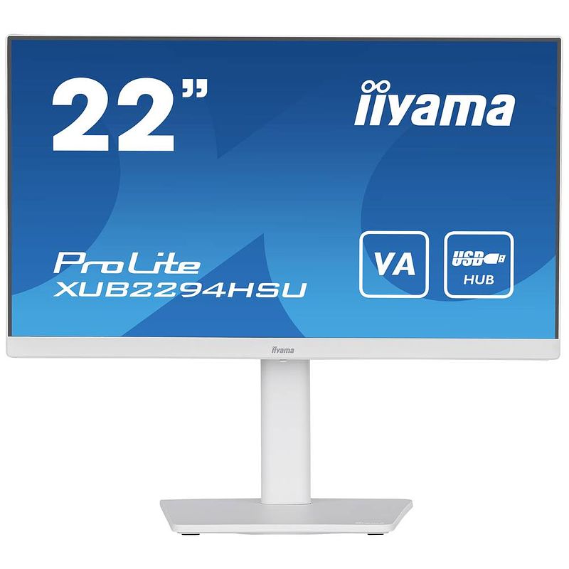 Foto van Iiyama prolite xub2294hsu-w2 led-monitor 54.6 cm (21.5 inch) energielabel d (a - g) 1920 x 1080 pixel full hd 1 ms hdmi, displayport, usb, hoofdtelefoon (3.5
