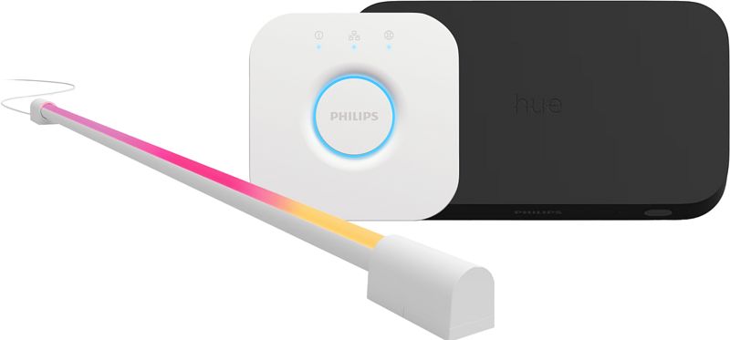 Foto van Philips hue play hdmi sync box + lichtbuis klein wit + bridge