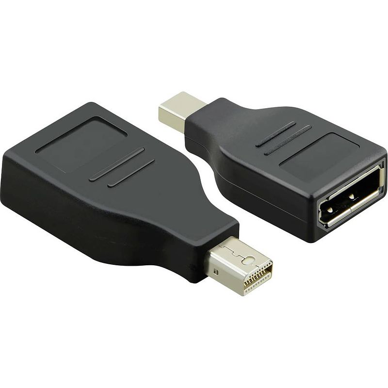 Foto van Value 12.99.3161 adapter [1x mini-displayport stekker - 1x displayport bus] zwart