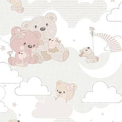 Foto van Noordwand behang mondo baby hug bears roze en beige