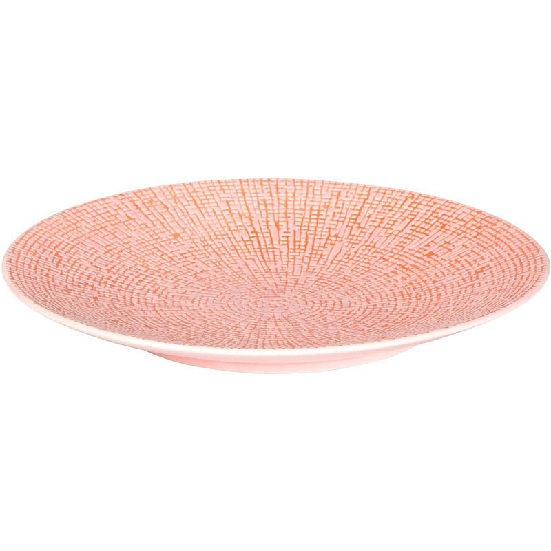 Foto van Palmer bord coupe cubical 21 cm roze stoneware 1 stuk(s)