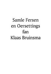 Foto van Samle fersen en oersettings fan klaas bruinsma - klaas bruinsma - ebook (9789463651127)