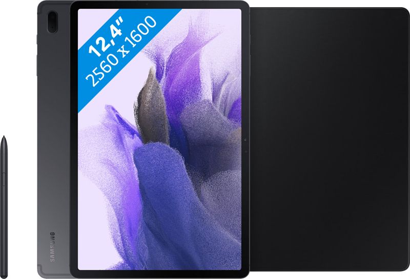 Foto van Samsung galaxy tab s7 fe 128gb wifi + book case zwart