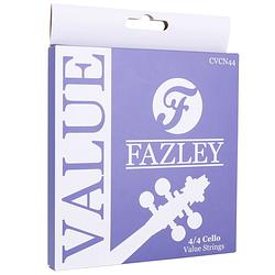 Foto van Fazley cvcn44 value cello strings medium tension snarenset voor 4/4-formaat cello