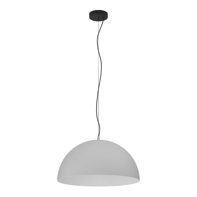 Foto van Eglo gaetano 1 hanglamp - e27 - ø 53,5 cm - grijs/wit