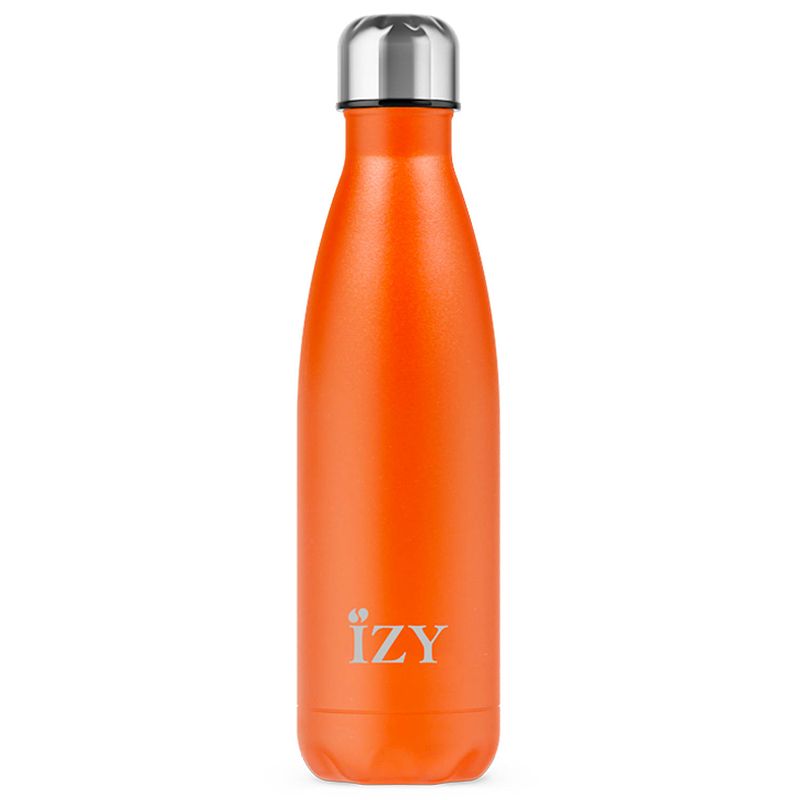 Foto van Izy bottles - thermosfles/isoleerfles 500ml - mat oranje