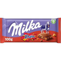 Foto van Milka chocolade reep daim 100g bij jumbo