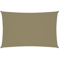 Foto van The living store zonnezeil - pu-gecoat oxford - 2 x 4.5 m - beige - waterbestendig