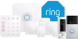 Foto van Ring alarm beveiligingsset 7-delig + sirene +  indoor cam + rvd (2nd gen)