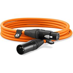 Foto van Rode xlr-3m orange premium xlr-kabel 3 meter