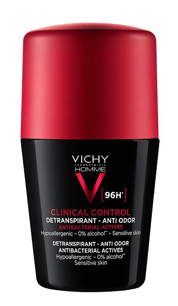 Foto van Vichy homme clinical control 96 uur deodorant roller